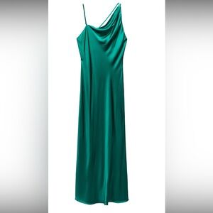Zara Elegant Teal Evening Gown